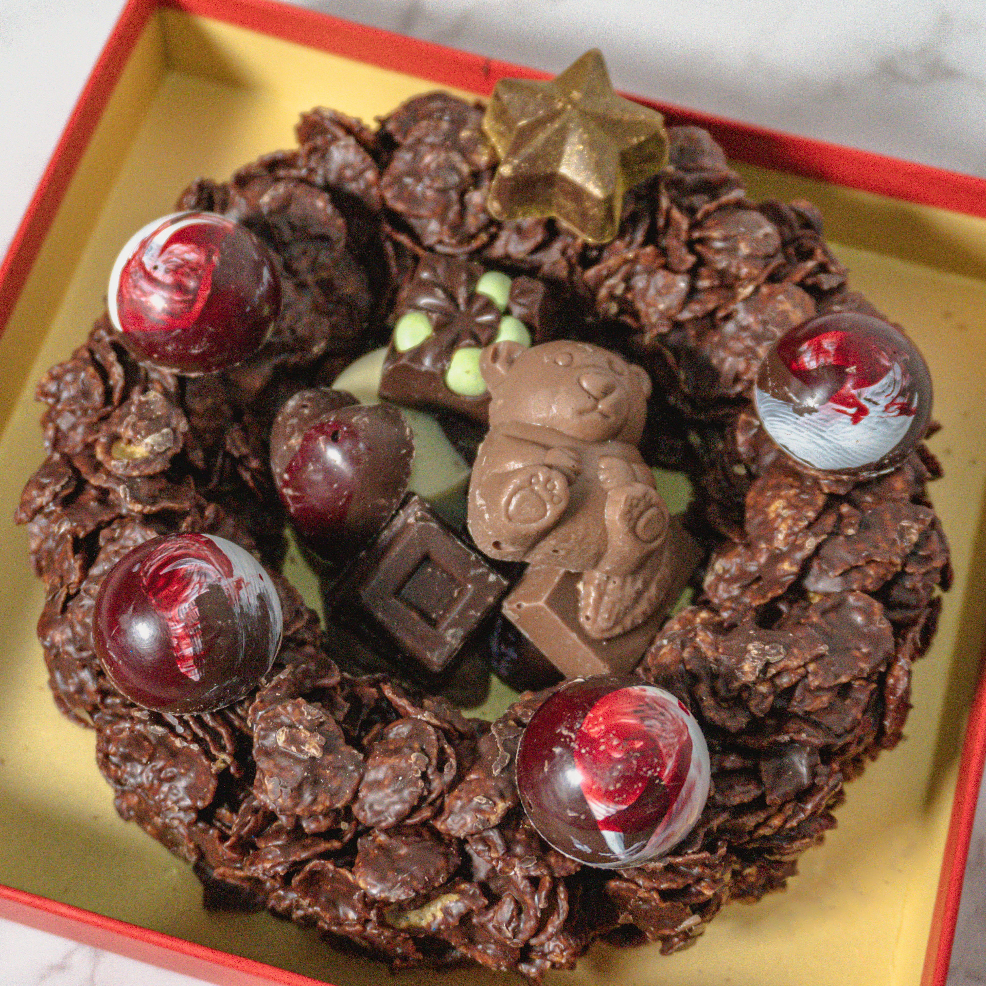 Rosca Navidad de Chocolate