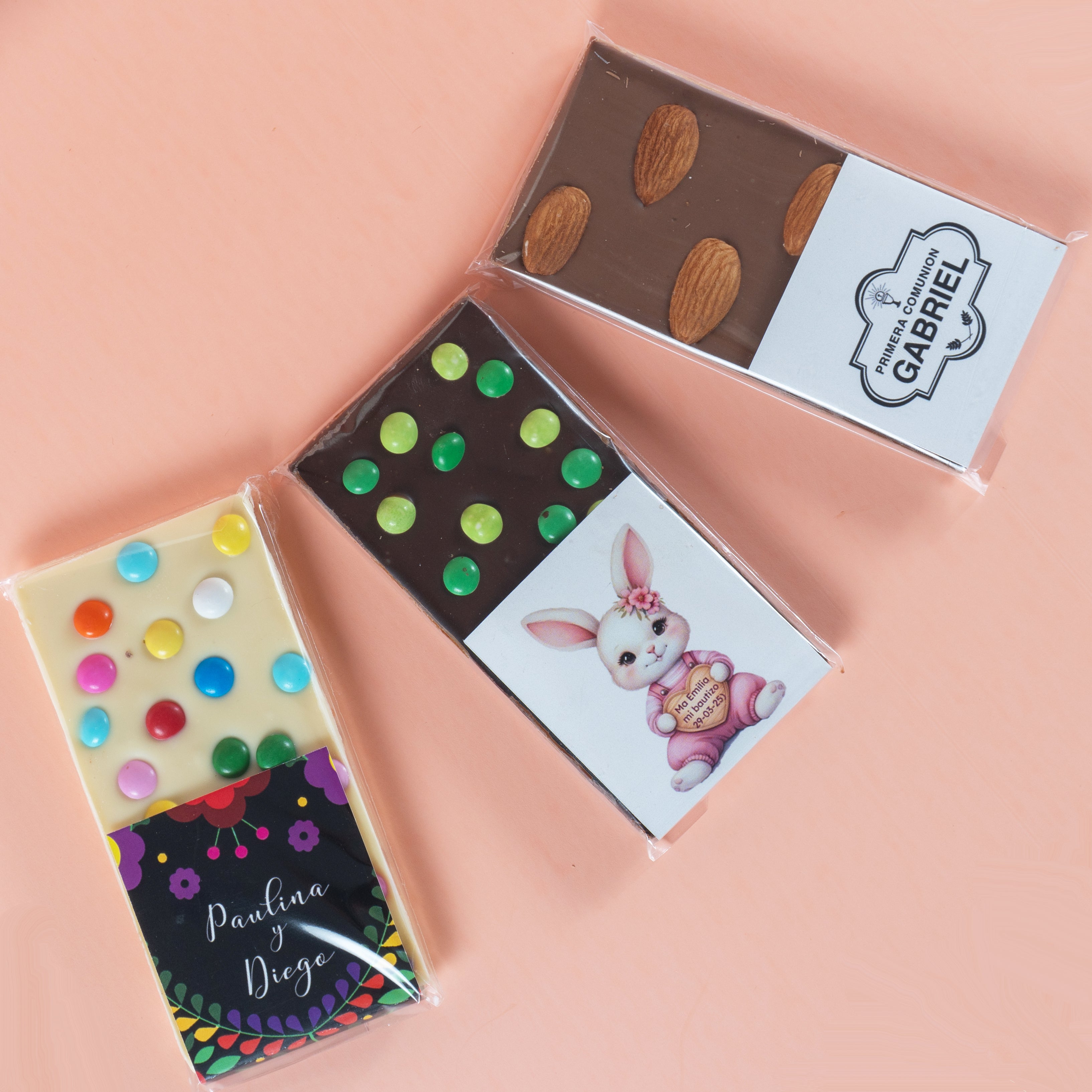 Paquete de 30, 50 ó 70 Barras de chocolate