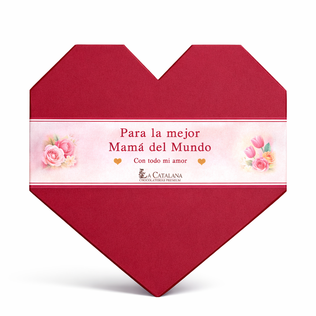 Corazón Deluxe de Chocolates para Mamá