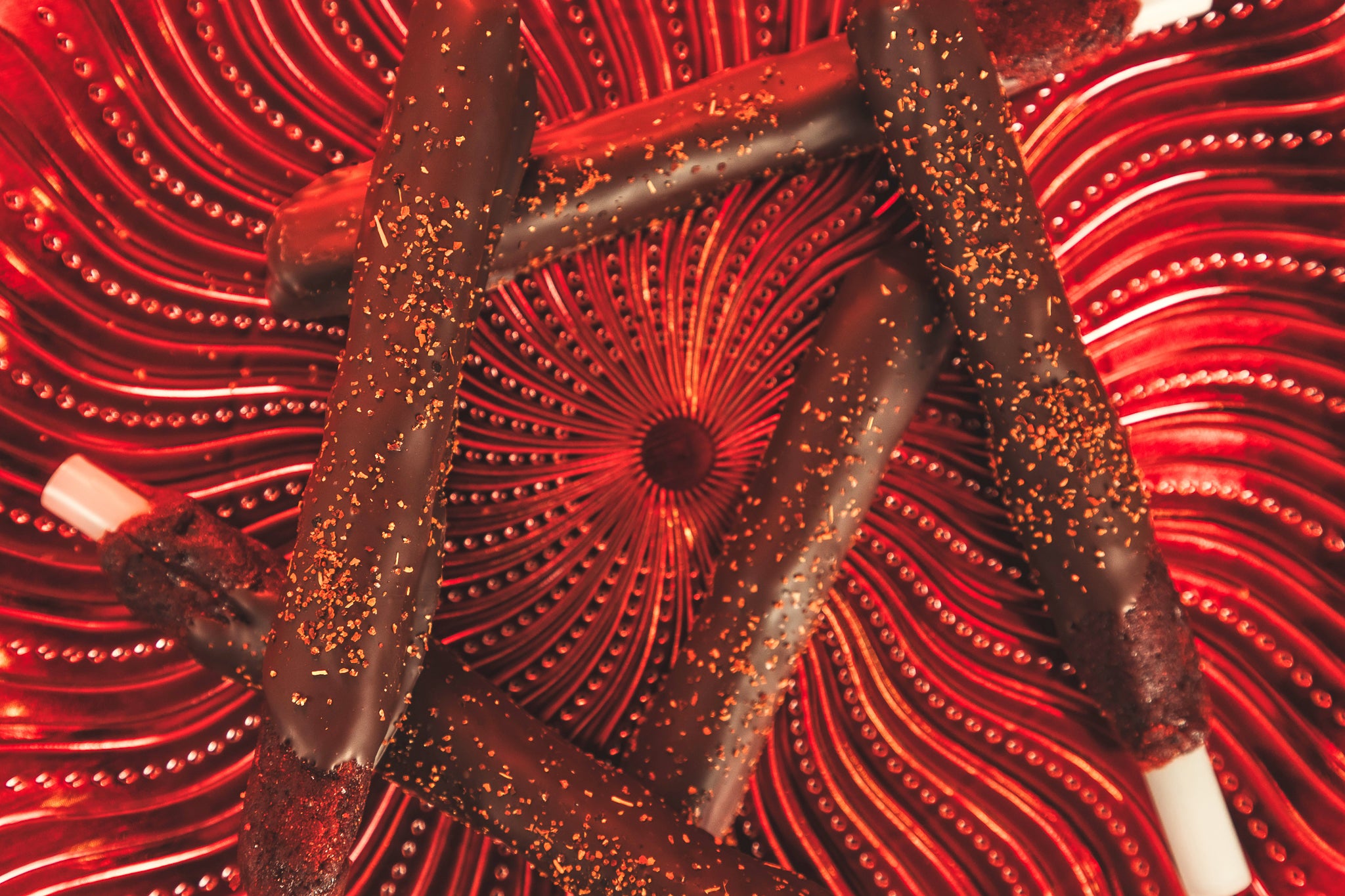 Tamarrocas cubiertas con Chocolate