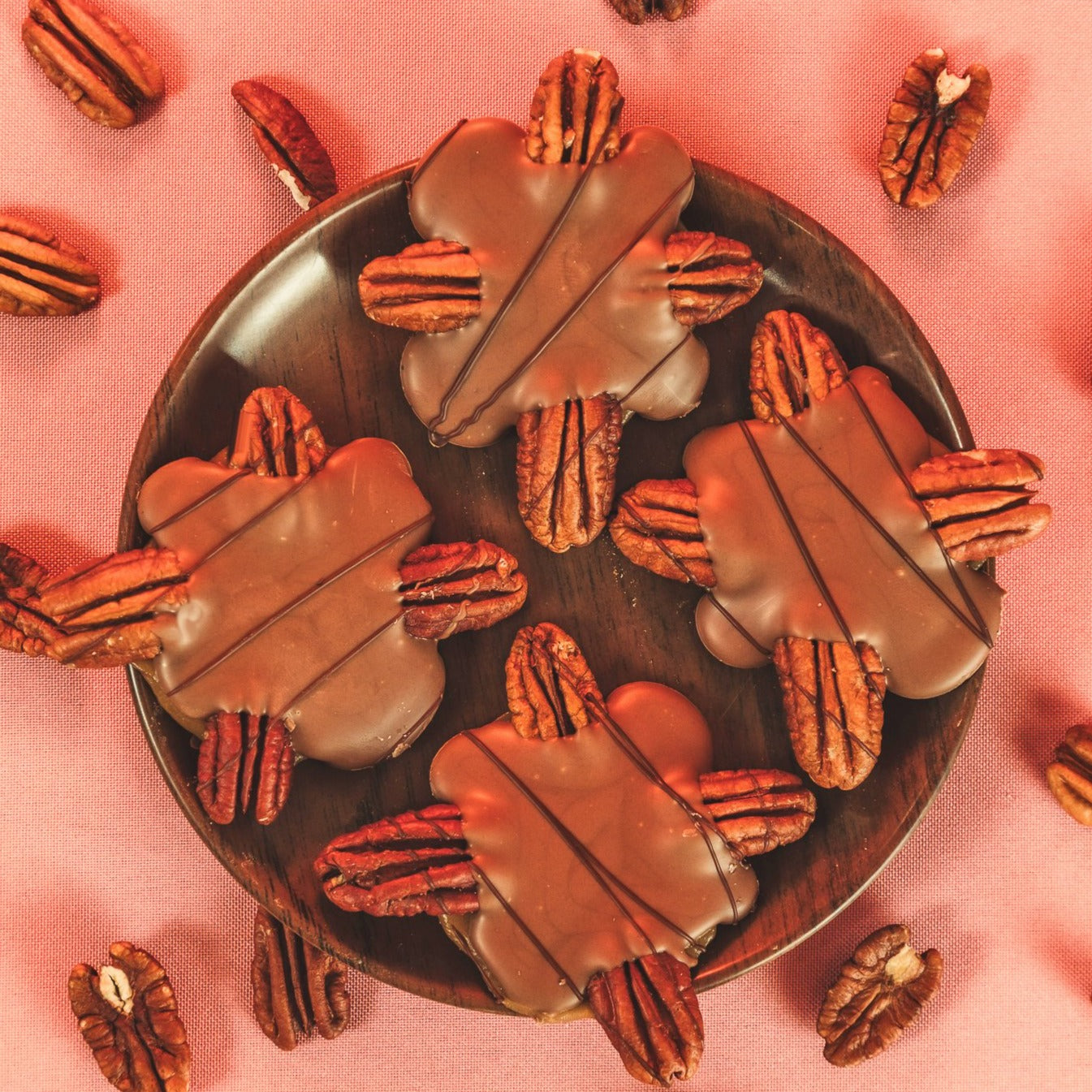 Tortugas de Nuez, Caramelo y Chocolate