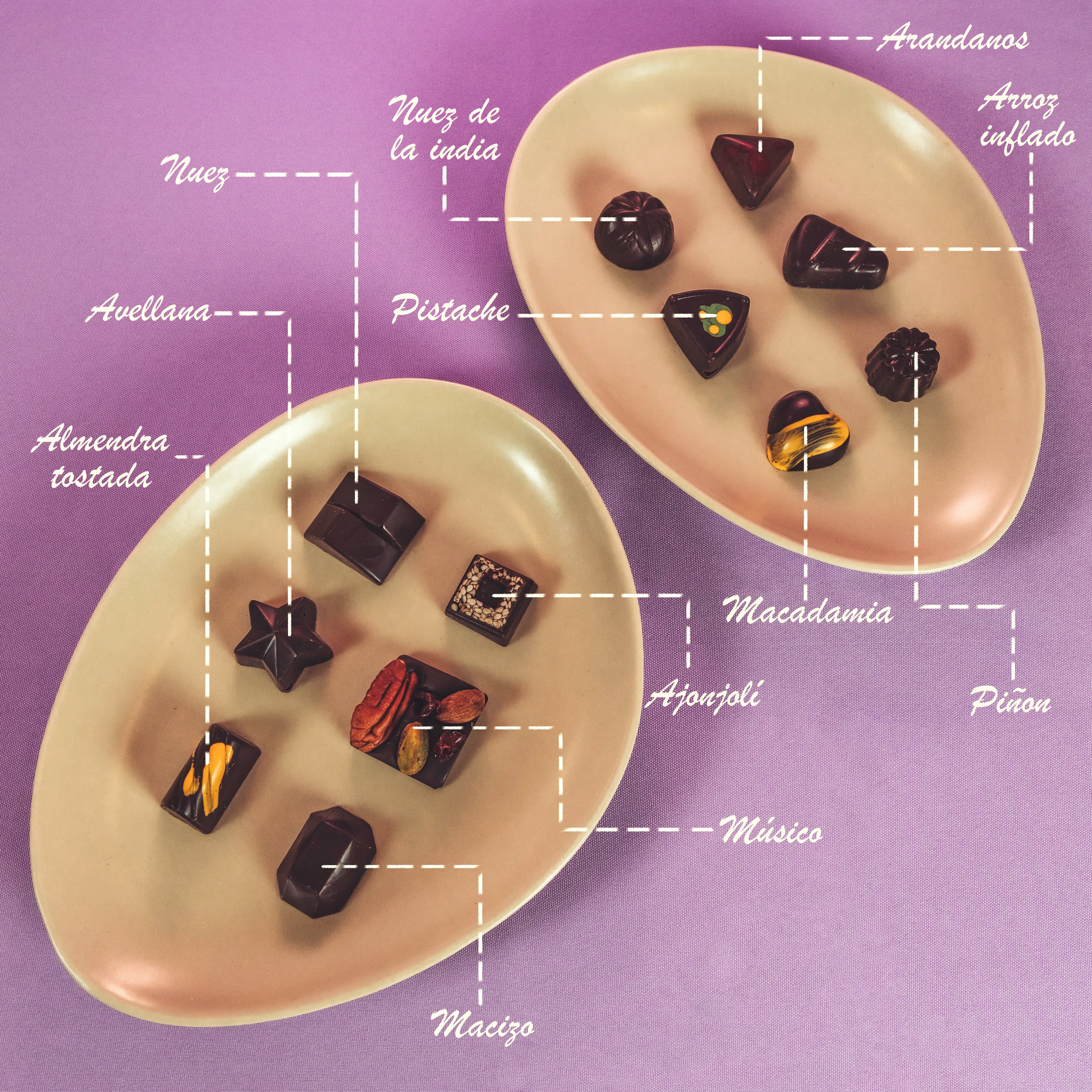 Caja de 16 Chocolates Sin Azúcar