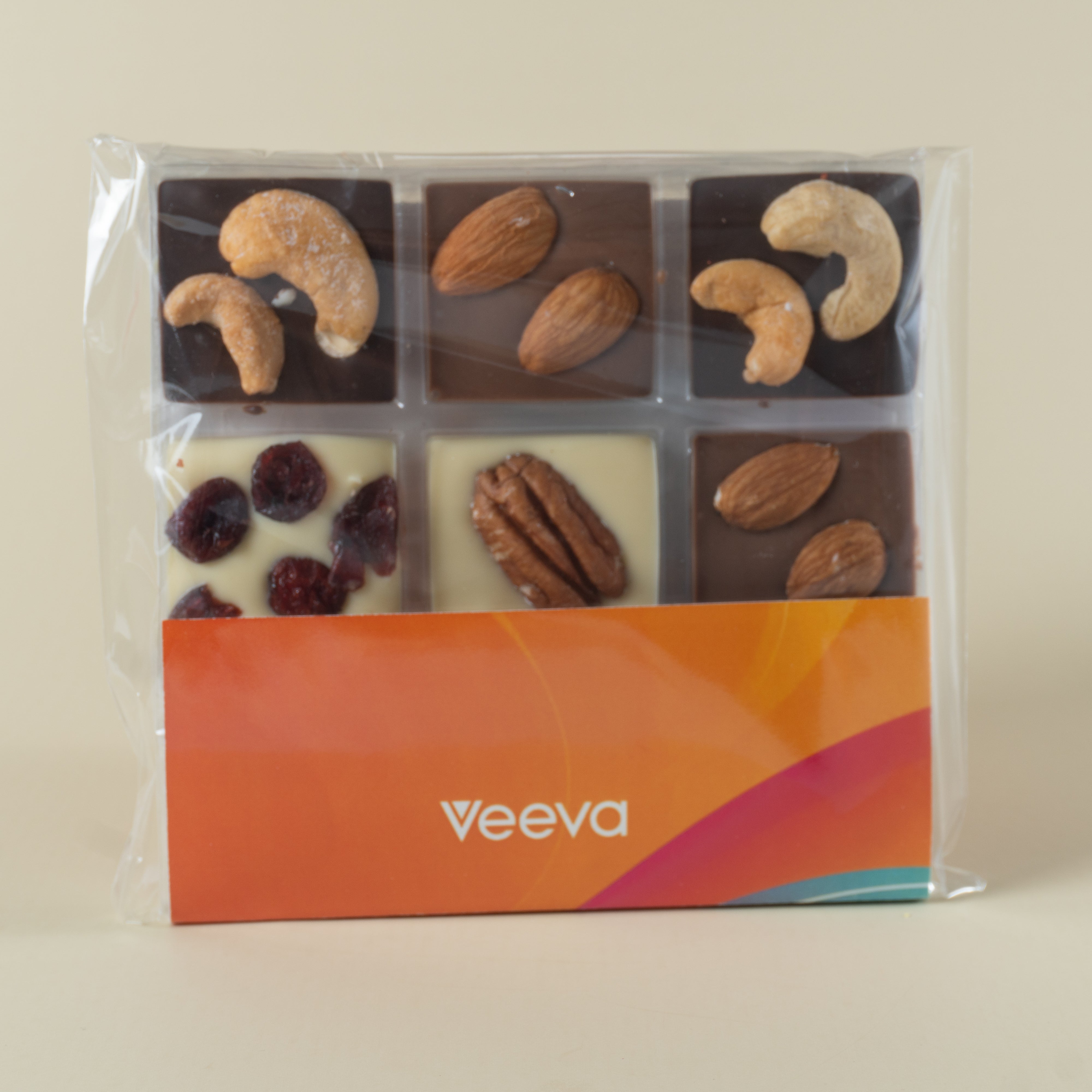 Paquete de 30, 50 ó 70 Carteritas de 9 Cuadrets de chocolate