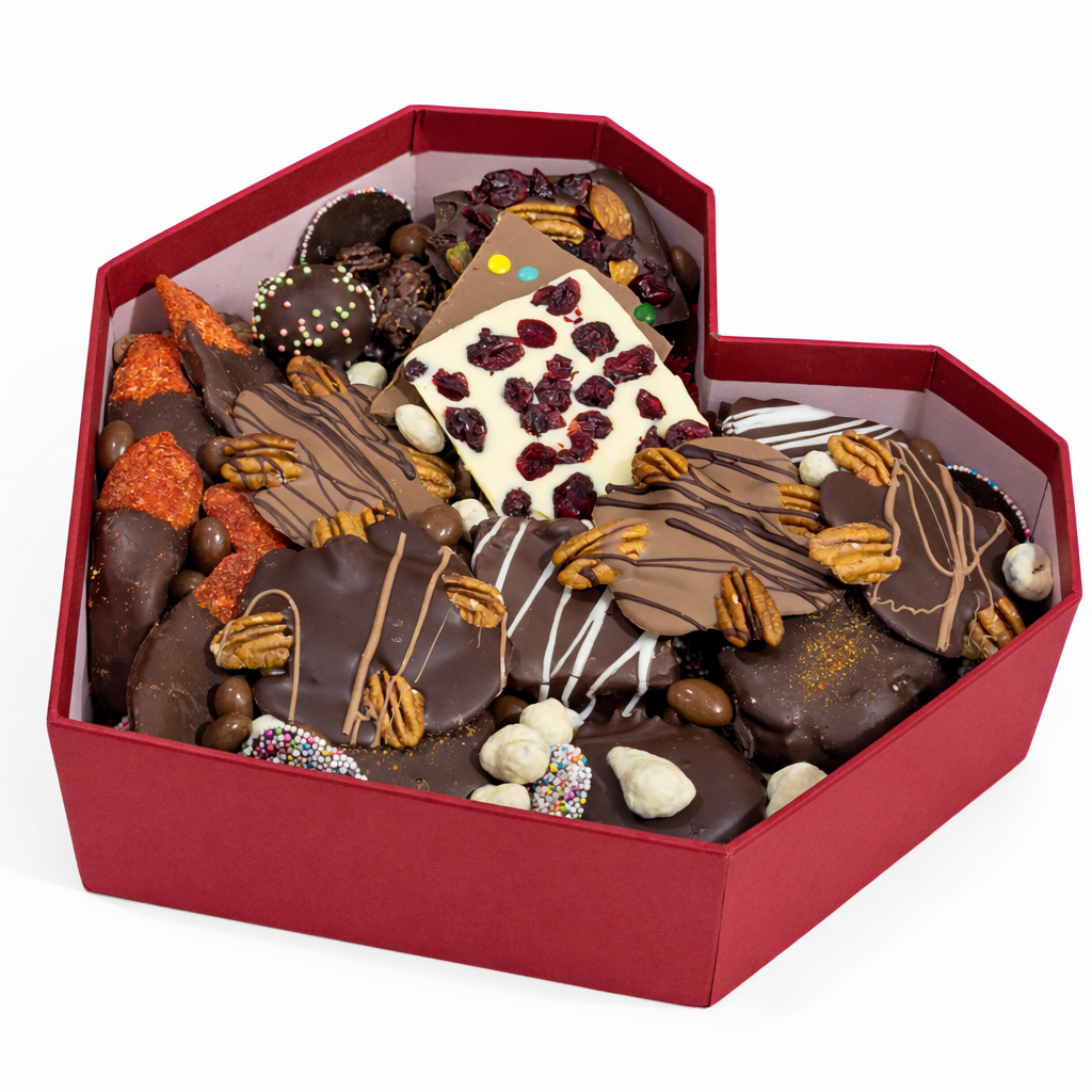 Corazón Deluxe de Chocolates para Mamá