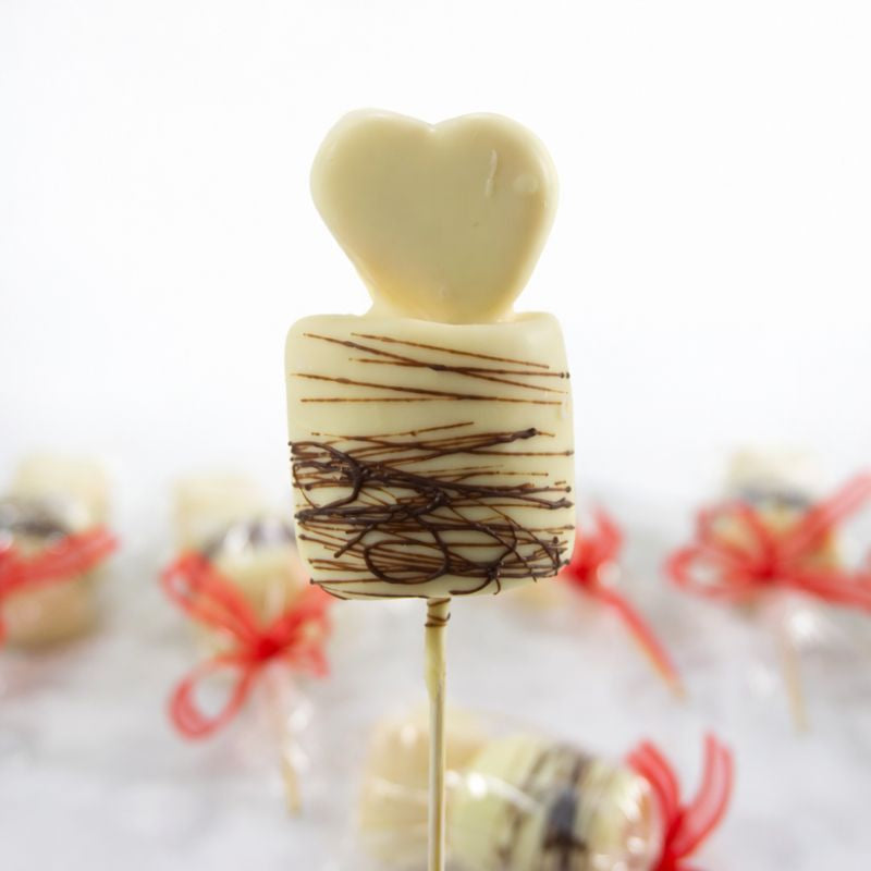 [10-PACK]  Brochetas Corazón de Malvavisco