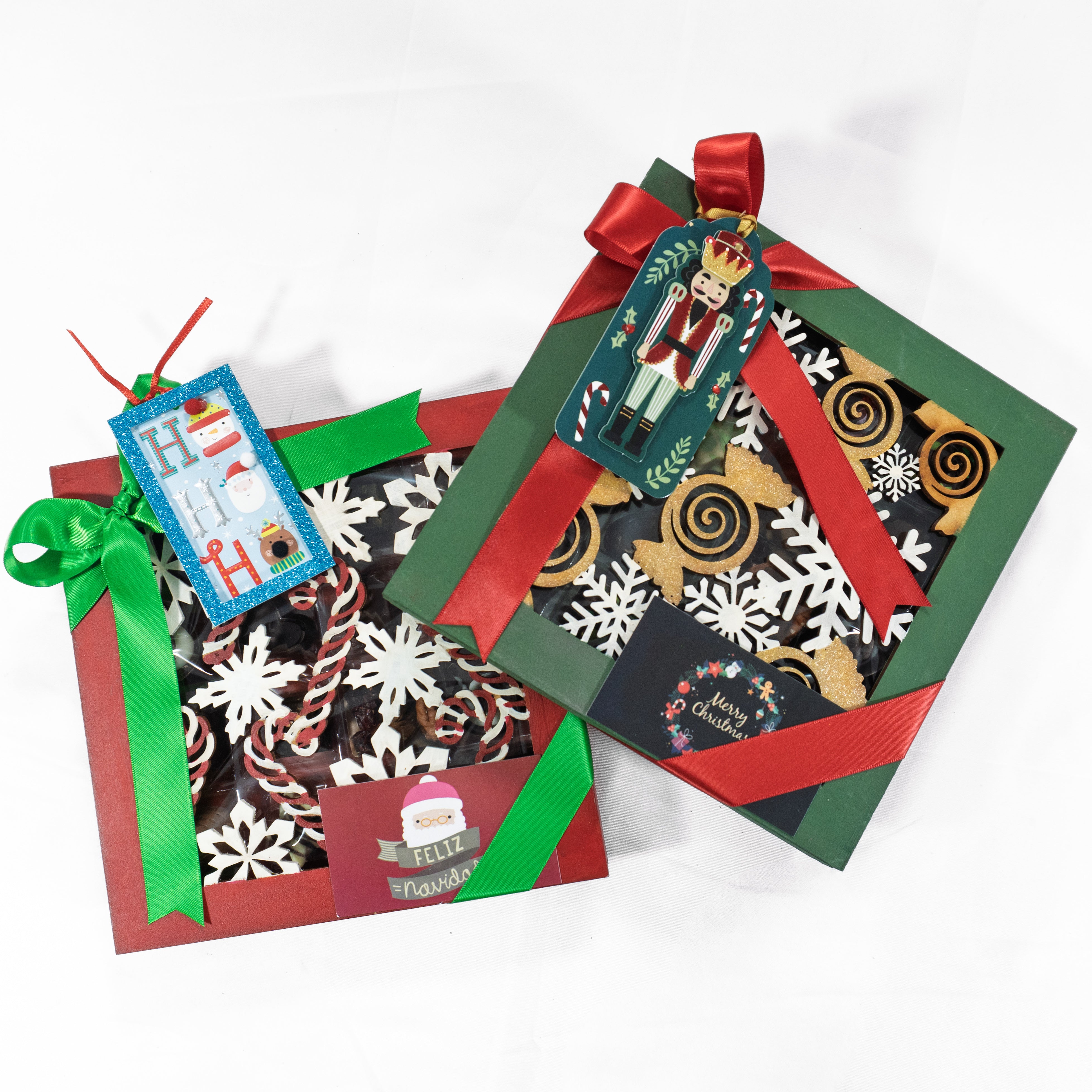 Estuche de Madera Navidad con 16 Chocolates