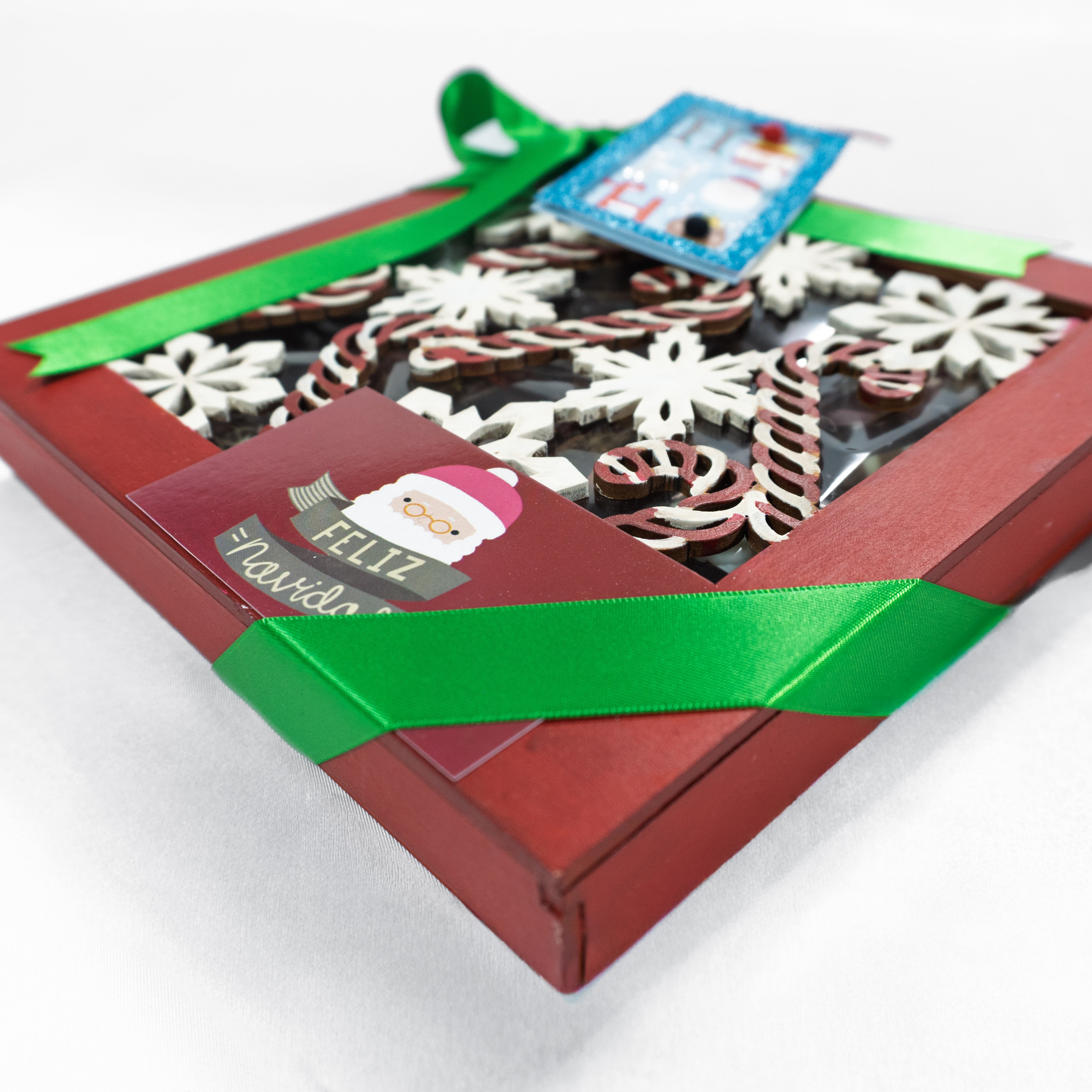 Estuche de Madera Navidad con 16 Chocolates