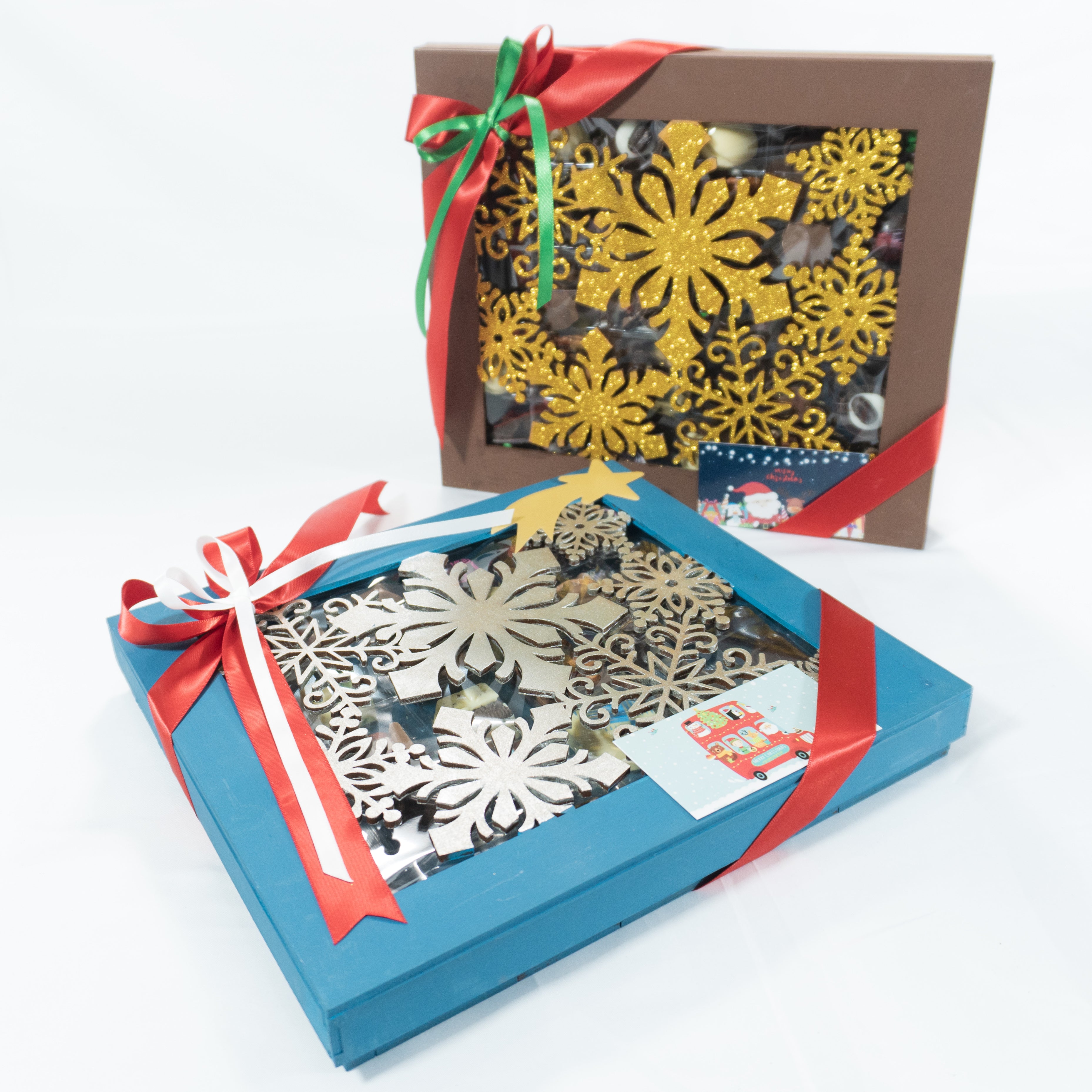 Estuche de Madera Navidad con 30 Chocolates