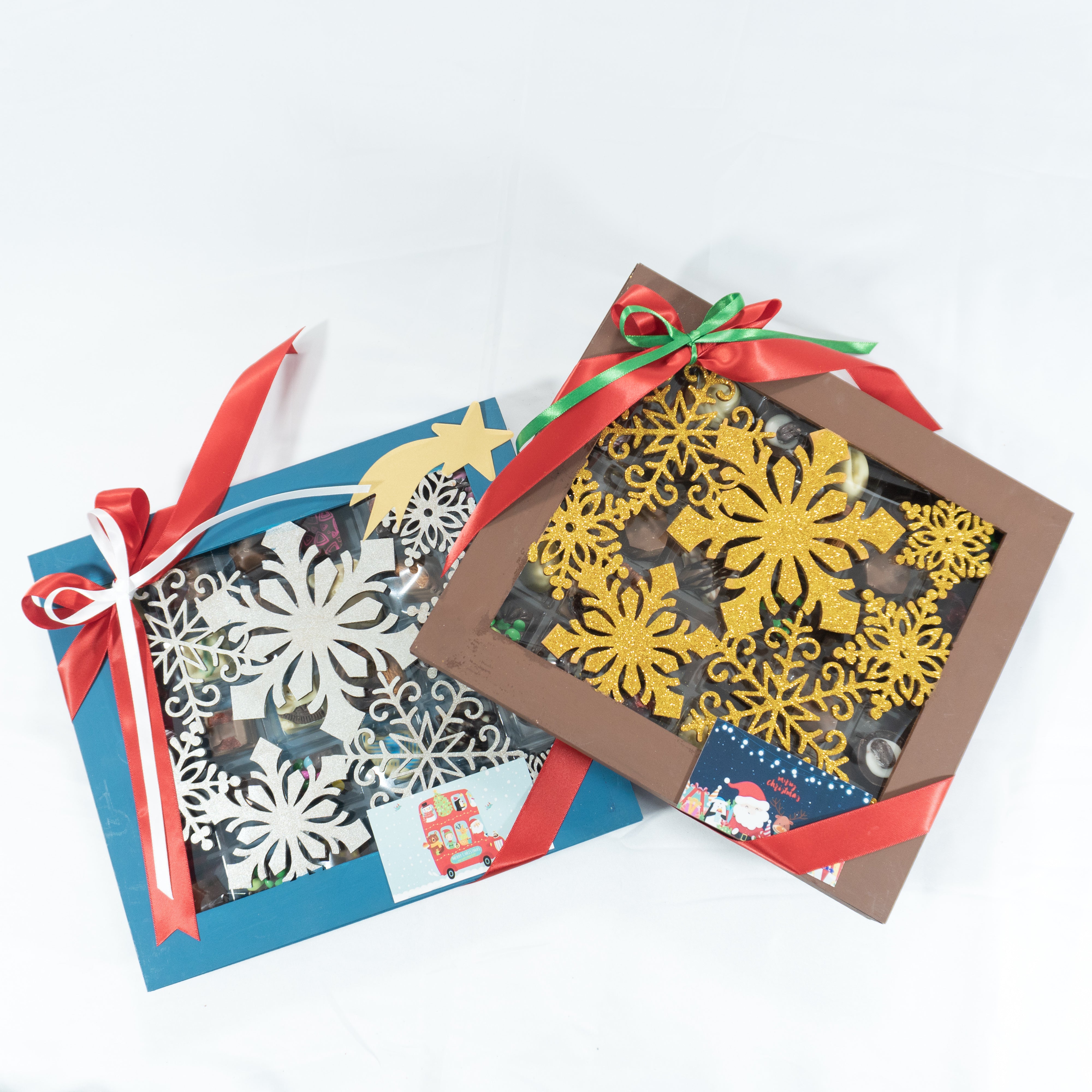 Estuche de Madera Navidad con 30 Chocolates