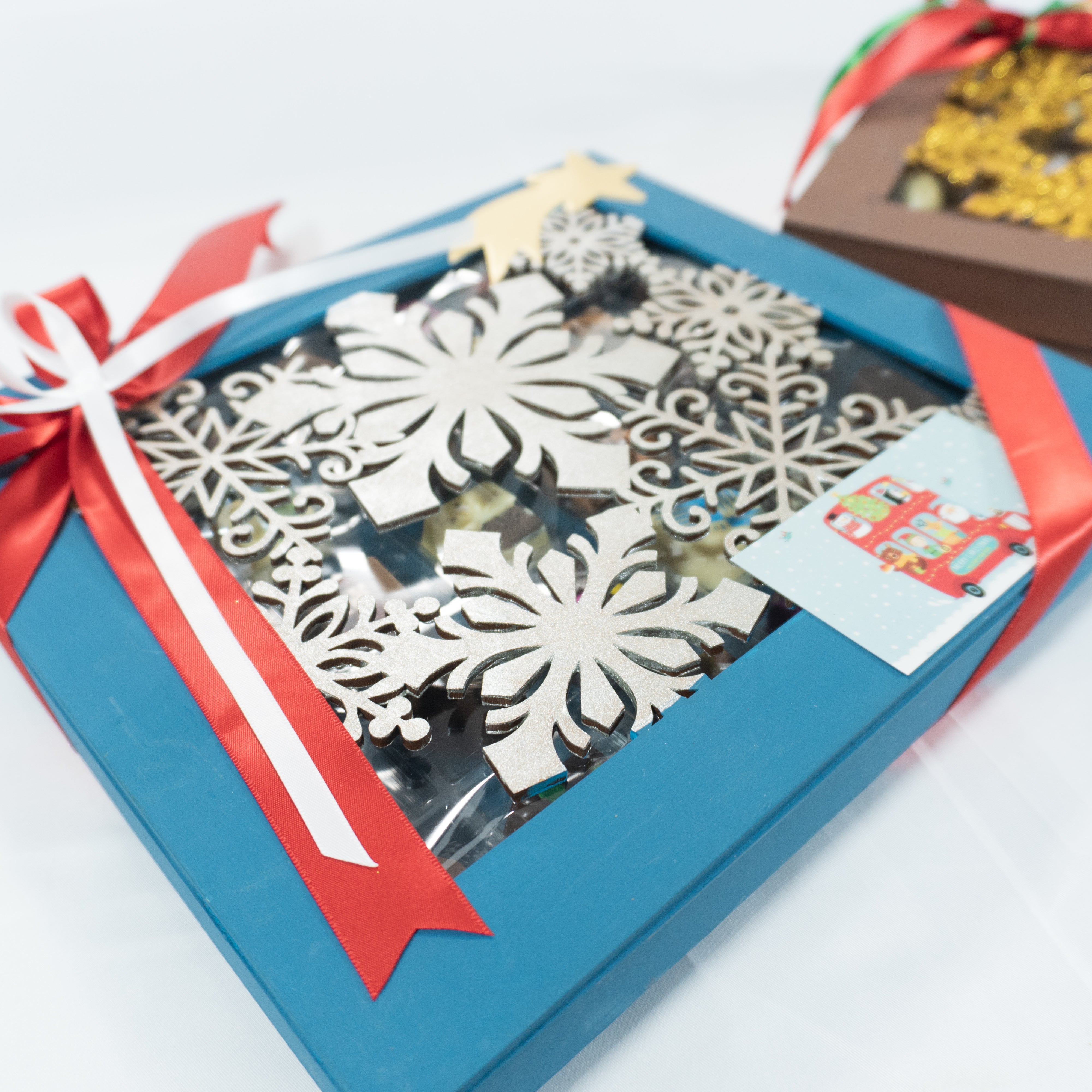 Estuche de Madera Navidad con 30 Chocolates