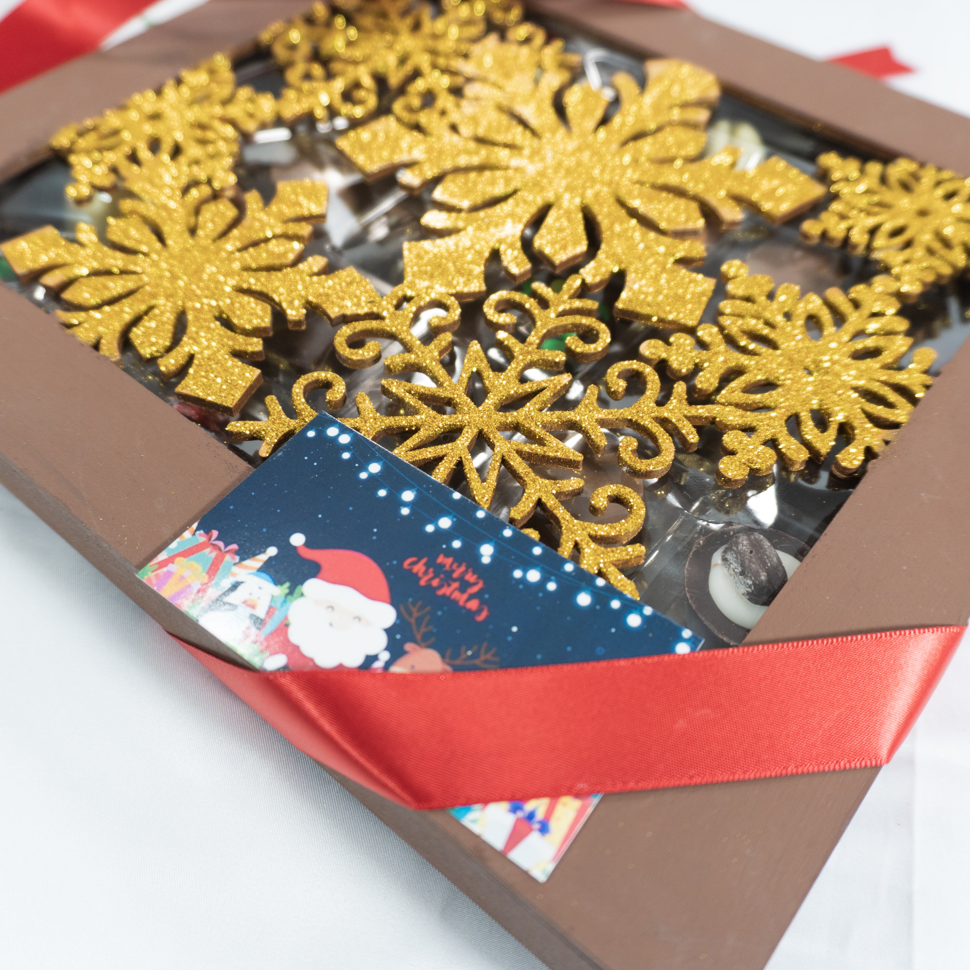 Estuche de Madera Navidad con 30 Chocolates
