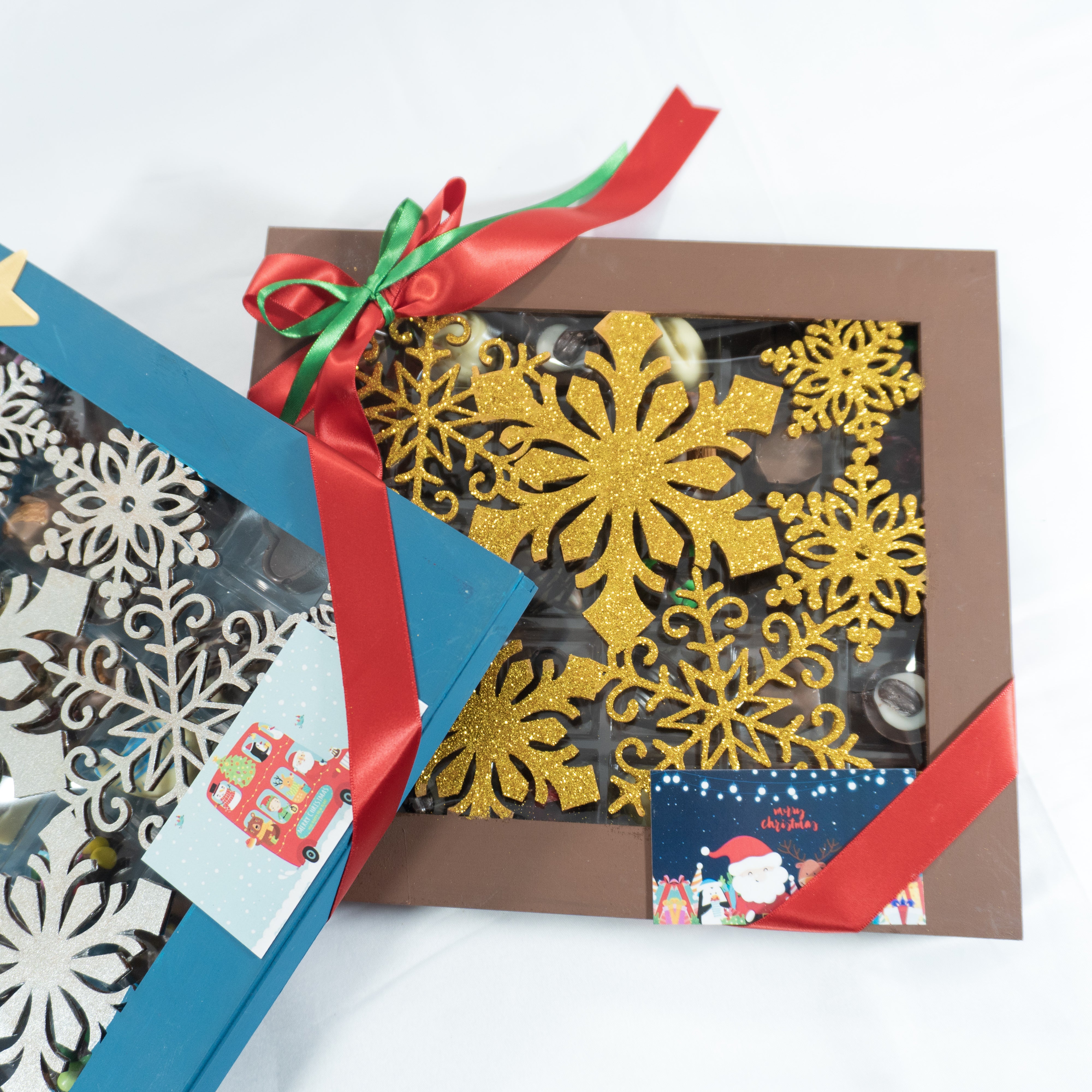 Estuche de Madera Navidad con 30 Chocolates
