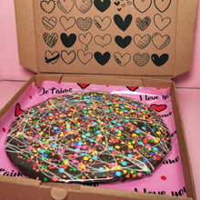 Cargar imagen en el visor de la galería, Combo Pizza de Chocolate con Osito &quot;I LOVE U&quot;
